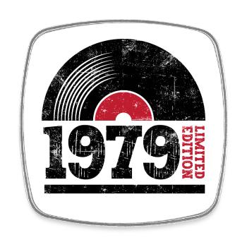 Millésime 1979 - Magnet carré - blanc - Devant