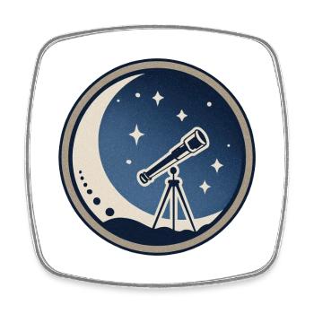 Astronomie und Faszination für das unendliche Universum - Viereckiger Kühlschrankmagnet - Weiß - Vorne