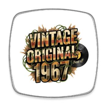 Vintage Original 1967 - Square fridge magnet - white - Front
