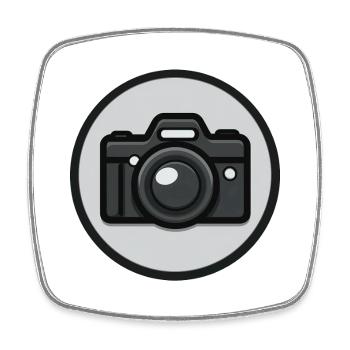 Gift idea for photography lover, photo - Square fridge magnet - white - Front