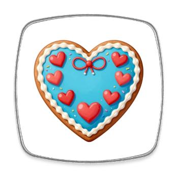 Cadeau pour la fête des mères : Idée de cadeau pour la fête des mères - Magnet carré - blanc - Devant