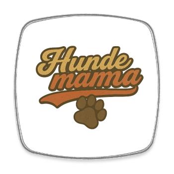 Hundemama Vintage Pfoten - Viereckiger Kühlschrankmagnet - Weiß - Vorne