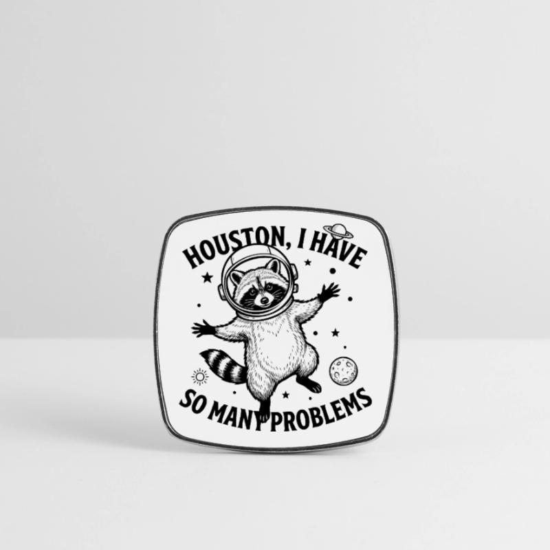 Problem bear Square fridge magnet