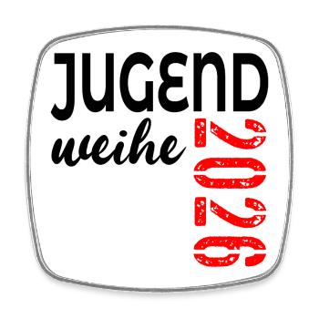 Geschenke zur Jugendweihe 2026 - Viereckiger Kühlschrankmagnet - Weiß - Vorne