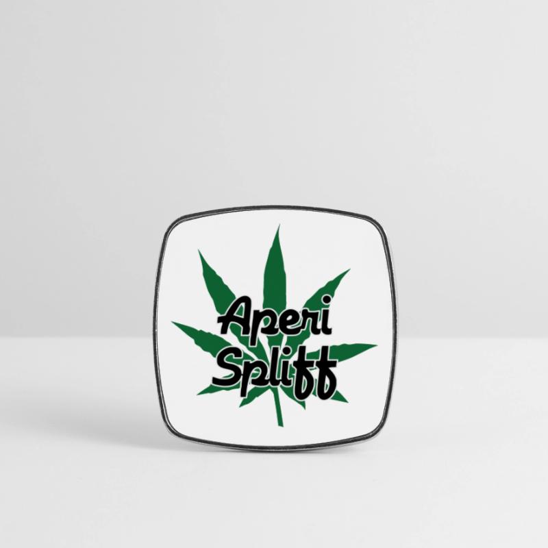 Aperi Spliff – Cannabis – Gras Viereckiger Kühlschrankmagnet