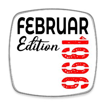 31st birthday - February 1996 - Square fridge magnet - white - Front