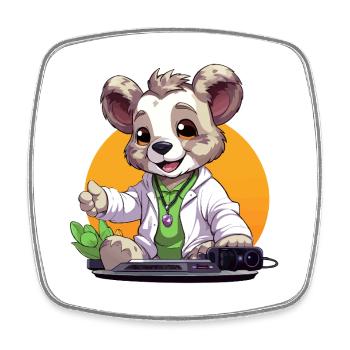 Tech-Koala Creator au look rétro - Magnet carré - blanc - Devant
