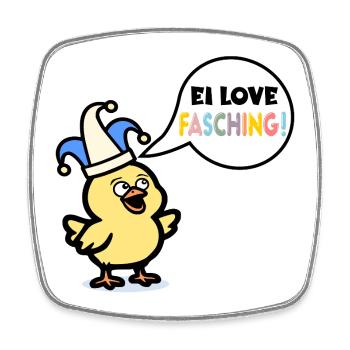 Egg Carnival Chickens Costumes - Square fridge magnet - white - Front