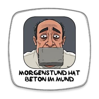Bildschirmfokus Cartoon - Viereckiger Kühlschrankmagnet - Weiß - Vorne