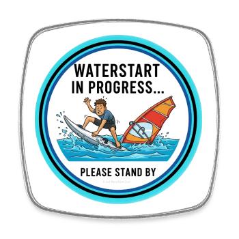 1_5 - Square fridge magnet - white - Front