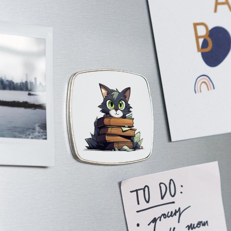 Square fridge magnet