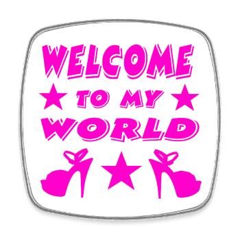 High Heels - Square fridge magnet - white - Front