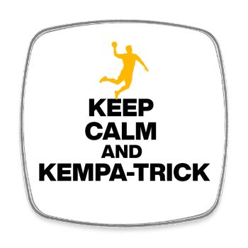 KEEP CALM & KEMPA TRICK! GERMANY HANDBALL - Square fridge magnet - white - Front