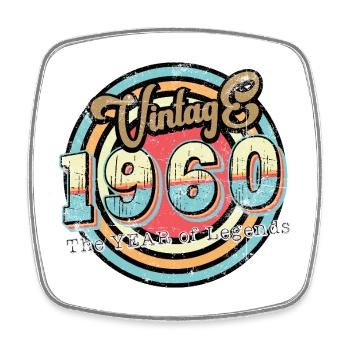 Millésime 1960 - Magnet carré - blanc - Devant