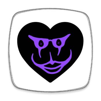 Love - Square fridge magnet - white - Front