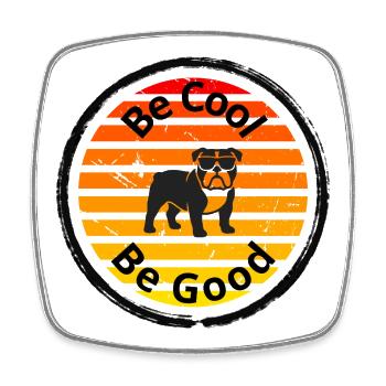 Be_cool - Viereckiger Kühlschrankmagnet - Weiß - Vorne