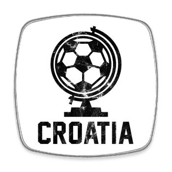 Hrvatska Football - Magnet carré - blanc - Devant