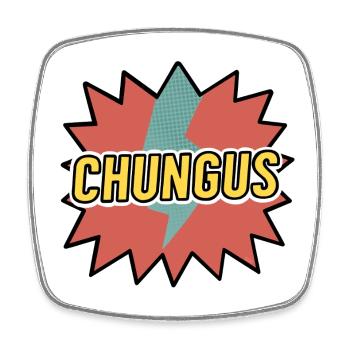 Chungus - Viereckiger Kühlschrankmagnet - Weiß - Vorne