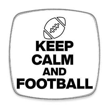 KEEP CALM AND FOOTBALL! THE DESIGN OF THE USA EVENT - Square fridge magnet - white - Front