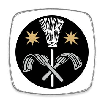 51166_Schornsteinfeger, chimney sweep - Square fridge magnet - white - Front