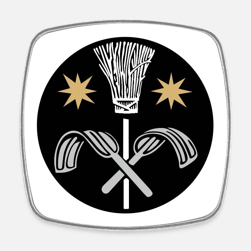 51166_Schornsteinfeger, chimney sweep - Square fridge magnet - white