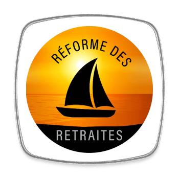 Reforme_des_retraites - Magnet carré - blanc - Devant