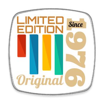 Edition Limitée Original 1976 Anniversaire  - Magnet carré - blanc - Devant