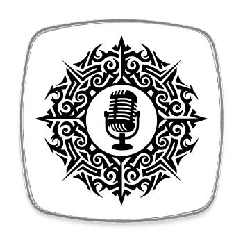 NoxstyllT2 - Square fridge magnet - white - Front