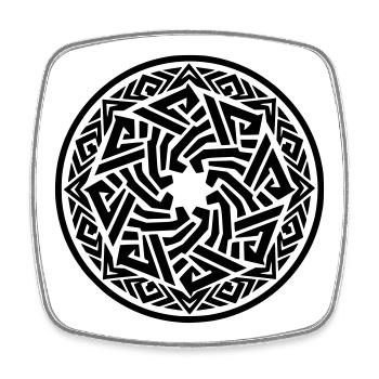 NoxstyllT4 - Square fridge magnet - white - Front