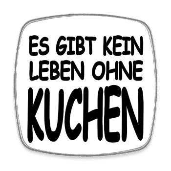 Cake - Square fridge magnet - white - Front