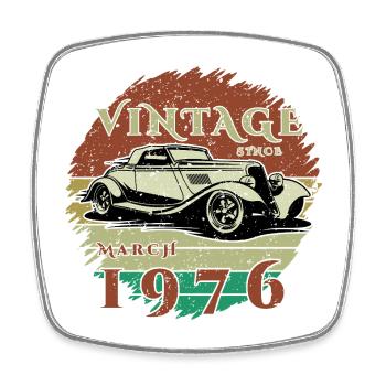50e anniversaire - Classiques - Millésime depuis 03/1976 - Magnet carré - blanc - Devant