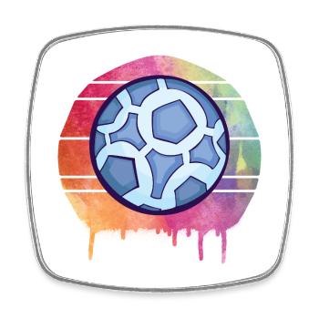 Handball Aquarell - Viereckiger Kühlschrankmagnet - Weiß - Vorne