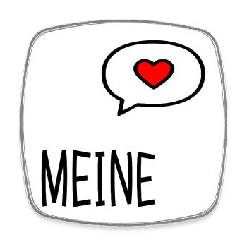 Beziehung Valentinstag Meine - Viereckiger Kühlschrankmagnet - Weiß - Vorne