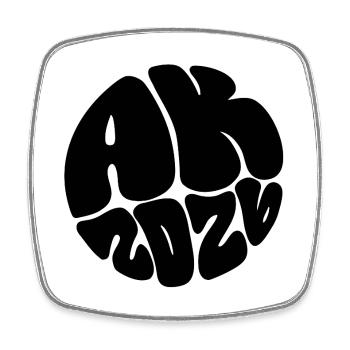 Please upload design - Square fridge magnet - white - Front