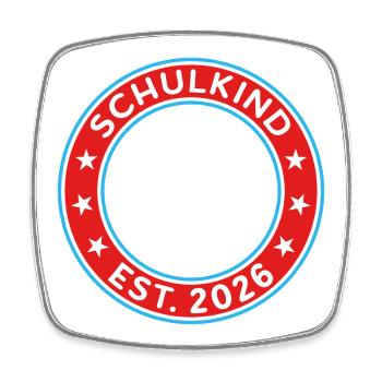 School Child 2026 School Enrollment Back to School First Class - Square fridge magnet - white - Front