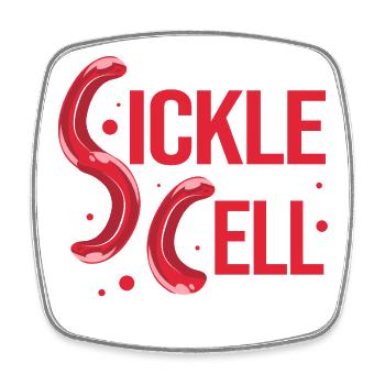 Sickle cell anemia - Square fridge magnet - white - Front