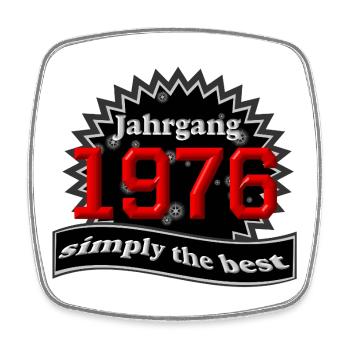 Vintage 1976 – Simply the Best - Square fridge magnet - white - Front