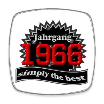 Vintage 1966 – Simply the Best - Square fridge magnet - white - Front