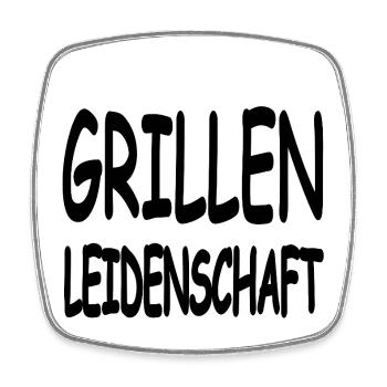 Griller - Magnet carré - blanc - Devant