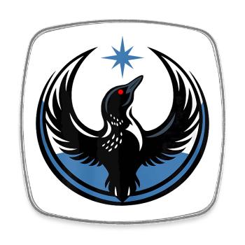 Minnesota Resist Rebel  New State Flag - Viereckiger Kühlschrankmagnet - Weiß - Vorne