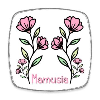 Mommy Flowers - Square fridge magnet - white - Front