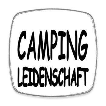Camping - Viereckiger Kühlschrankmagnet - Weiß - Vorne