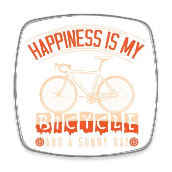 Cycliste qui dit Cyclisme Cyclisme Cyclisme - Magnet carré - blanc - Devant