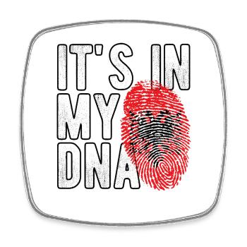 It's in my DNA Albanien - Viereckiger Kühlschrankmagnet - Weiß - Vorne