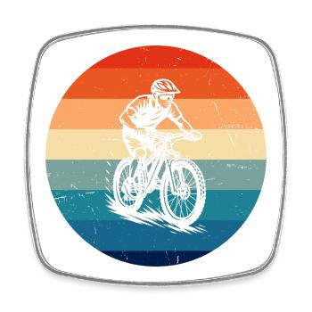 Motif nouveau du VTT pour le VTT - Magnet carré - blanc - Devant