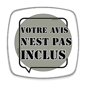 VOTRE AVIS N'EST PAS INCLUS. - Magnet carré - blanc - Devant