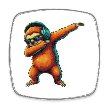 Jeu vidéo paresseux paresseux jeux vidéo art - Magnet carré - blanc - Devant