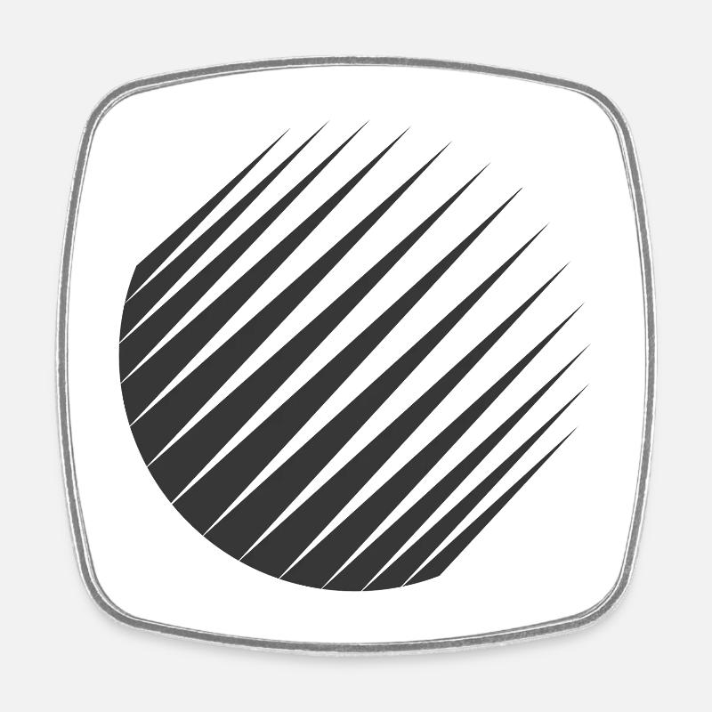Geo Planet - Magnet carré - blanc