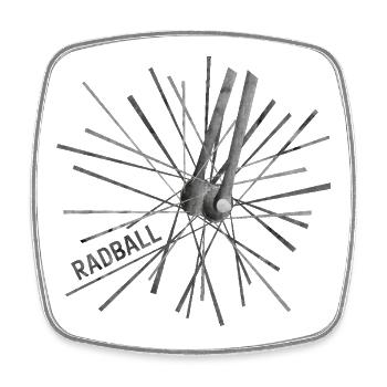 Cycling ball, cycleball, indoor cycling - Square fridge magnet - white - Front