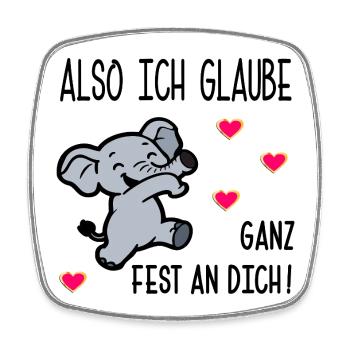 EXAMS MOTIVATION FAITH - Square fridge magnet - white - Front